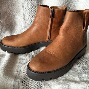 Franco Sarto Billie. Size 8.5 Chelsea boot. Lug sole.